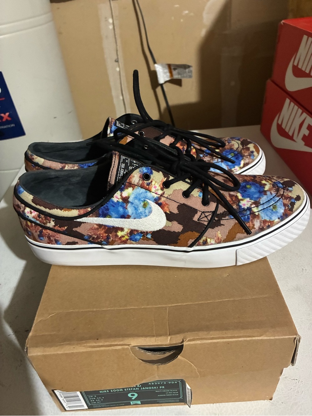 NIKE ZOOM STEFAN JANOSKI PR Multicolor 482972-904 MENS SIZE 9 LIKE NEW